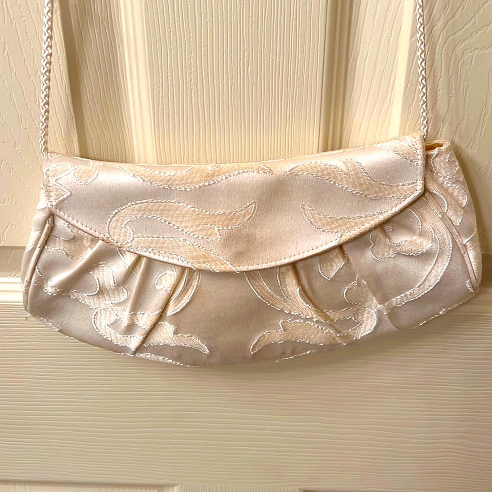 Kate Landry Cream Clutch